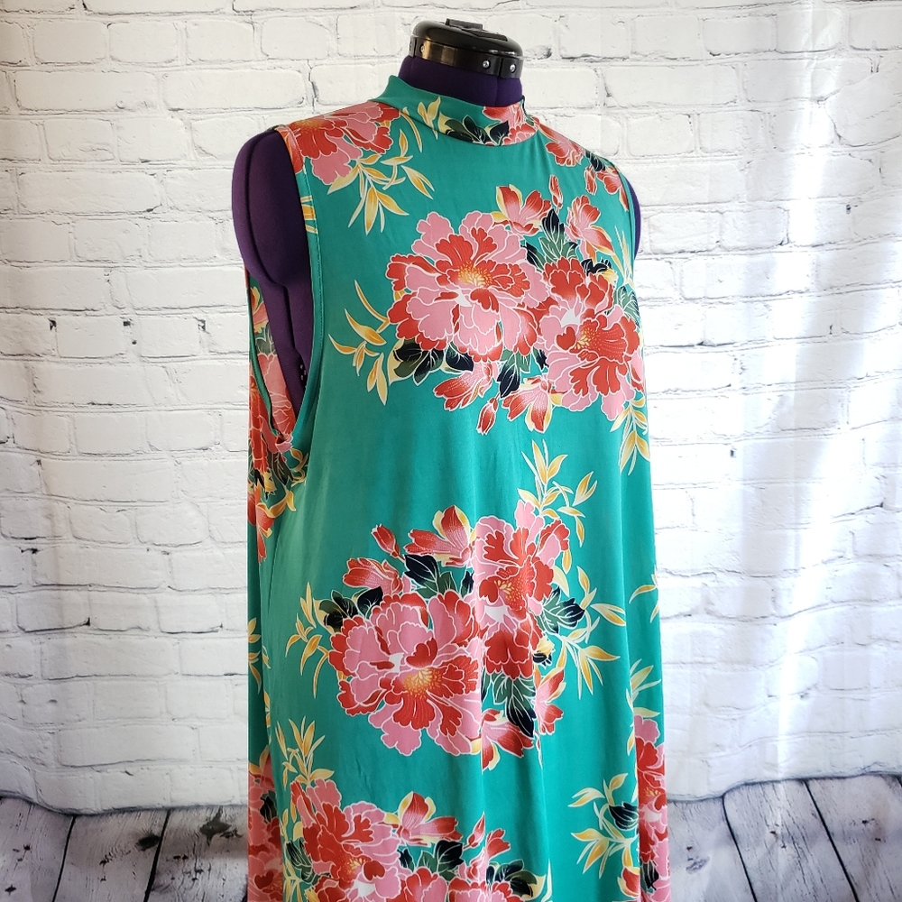 Christian Caliendo Floral Halter Dress